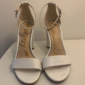 White Sam Edelman sandals